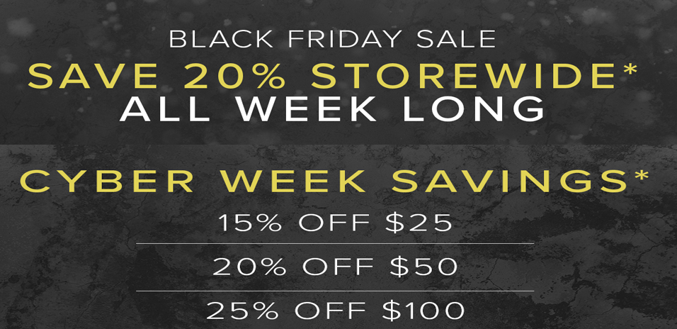 BLACK FRIDAY/CYBER WEEK SALES